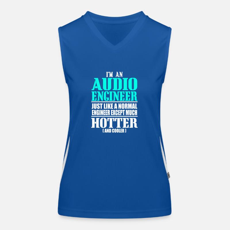 AUDIO ENGINEER Funktionelles Kontrast-Tank Top für Frauen