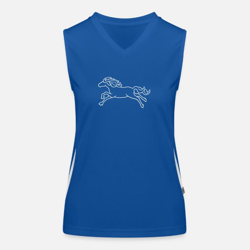 Gallop, white Women's Functional Contrast Tank Top