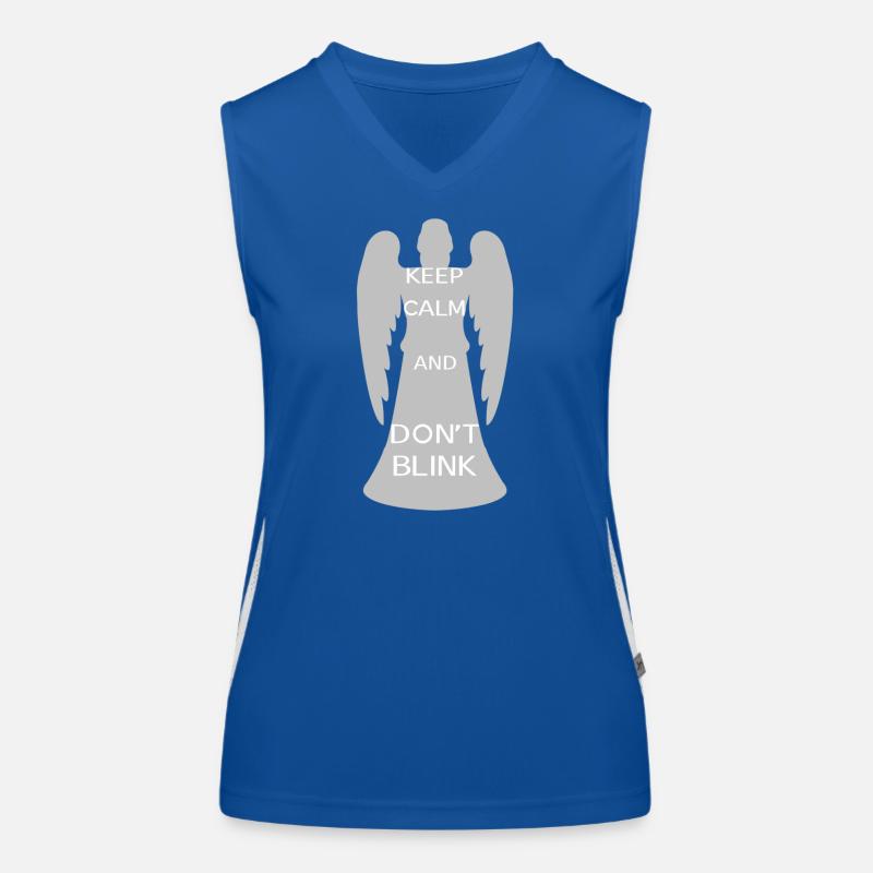 Keep calm and don't blink Women's Functional Contrast Tank Top