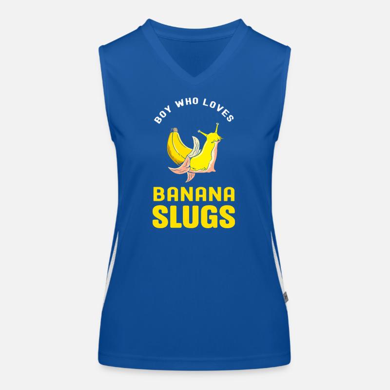 Schnecke Banane Funktionelles Kontrast-Tank Top für Frauen