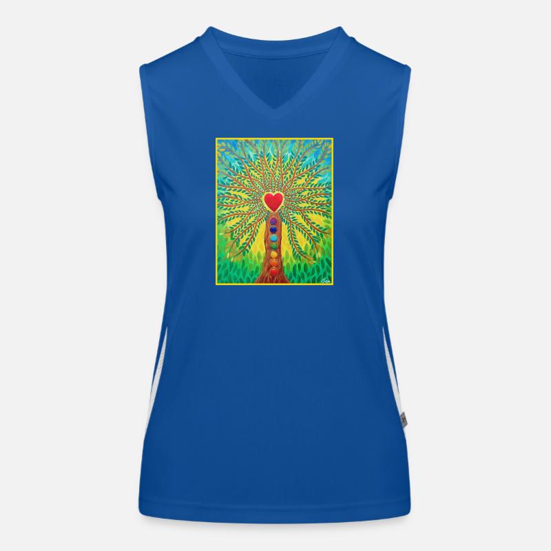 Lebensbaum Lebensenergie - Sonja von Staden Funktionelles Kontrast-Tank Top für Frauen