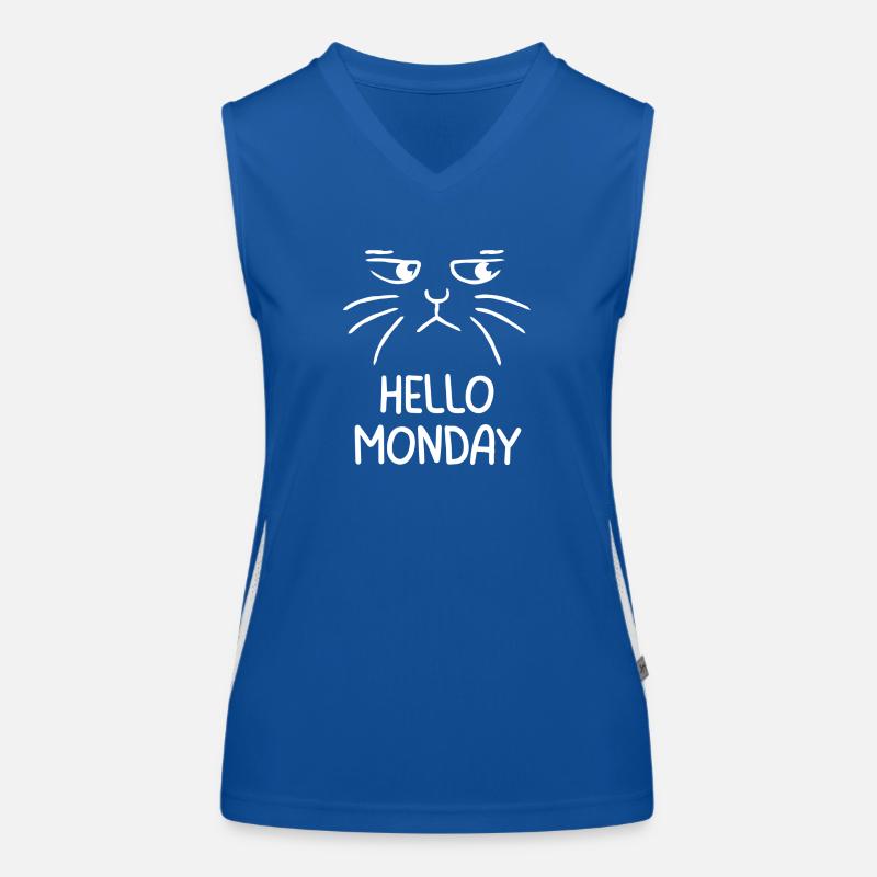 Hello Monday Funktionelles Kontrast-Tank Top für Frauen