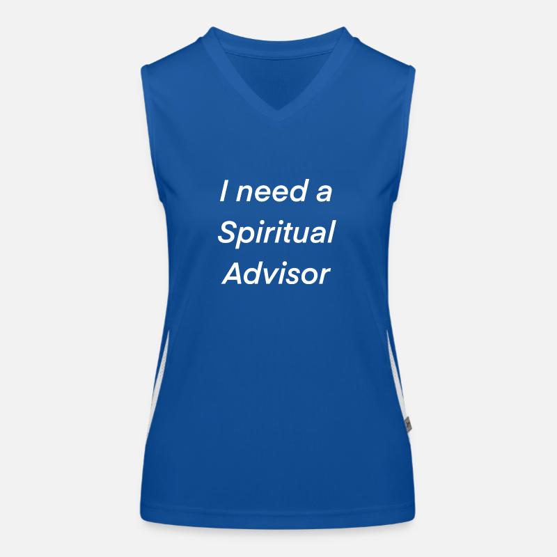 I need a spiritual advisor Funktionelles Kontrast-Tank Top für Frauen