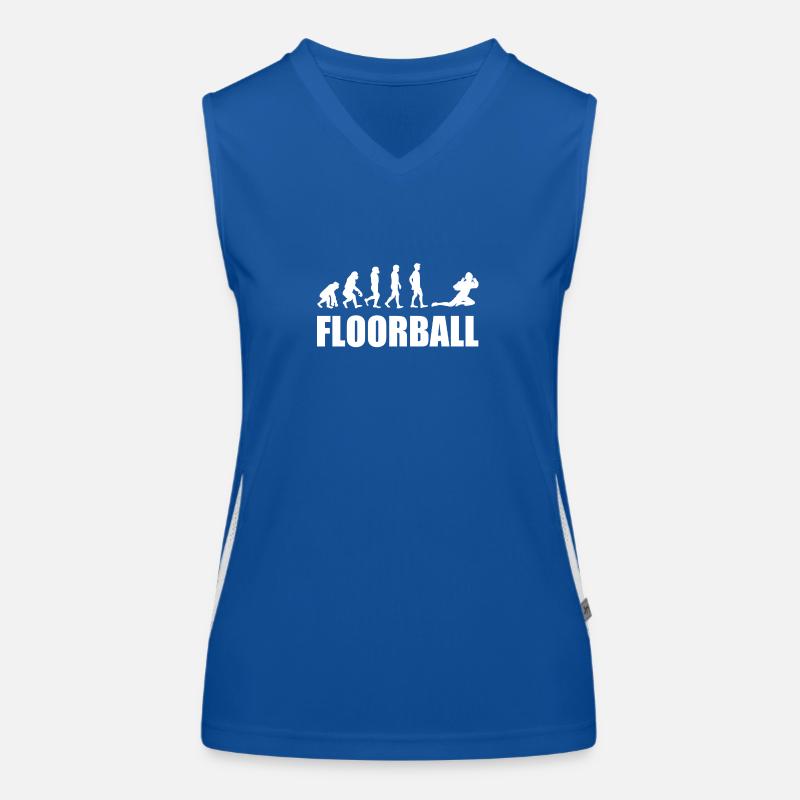 Floorball Goalkeeper Evolution Funktionelles Kontrast-Tank Top für Frauen