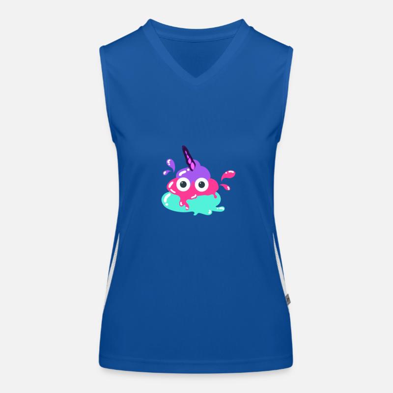 Merde de licorne, merde, merde colorée, Débardeur respirant contrasté Femme