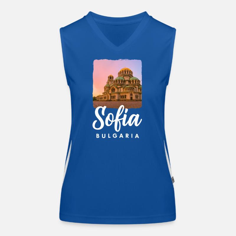Sofia Bulgarien Funktionelles Kontrast-Tank Top für Frauen