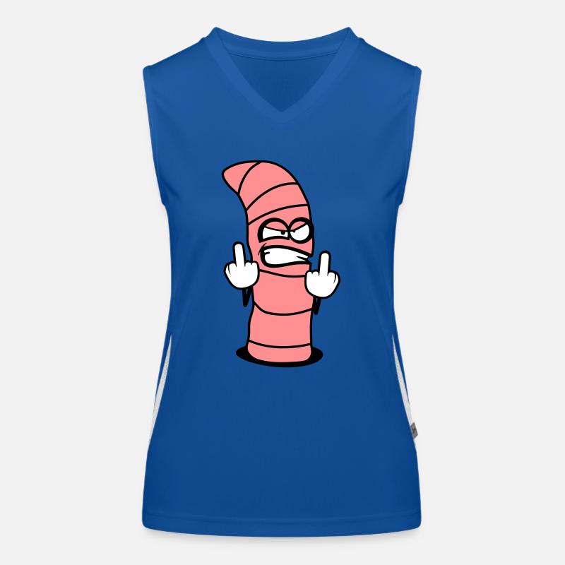 Böser Wurm Design Funktionelles Kontrast-Tank Top für Frauen