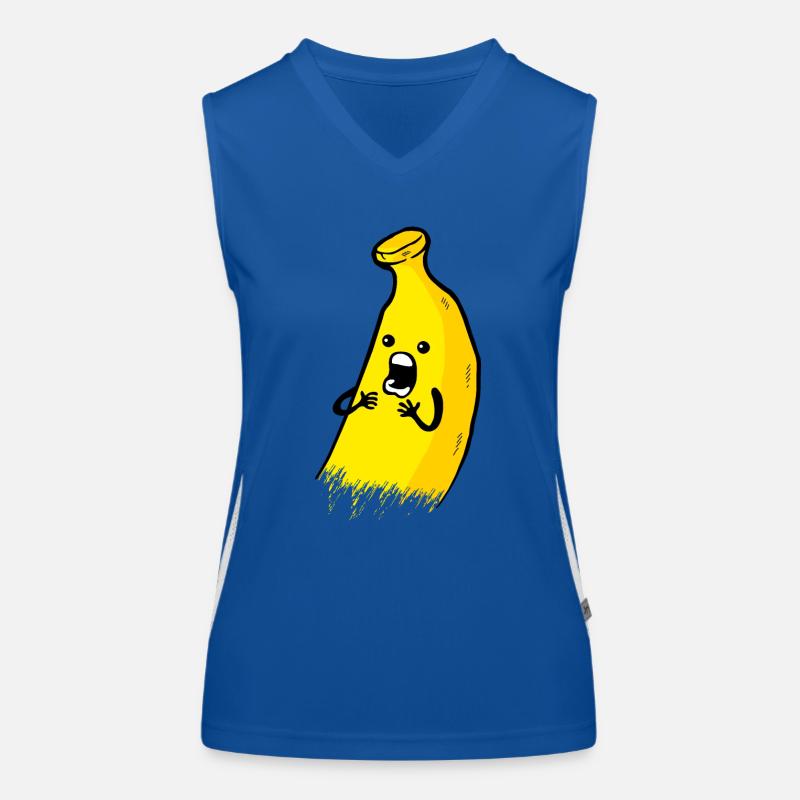 Flippige banane Funktionelles Kontrast-Tank Top für Frauen