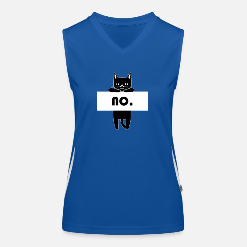Annoyed cat No Women's Functional Contrast Tank Top