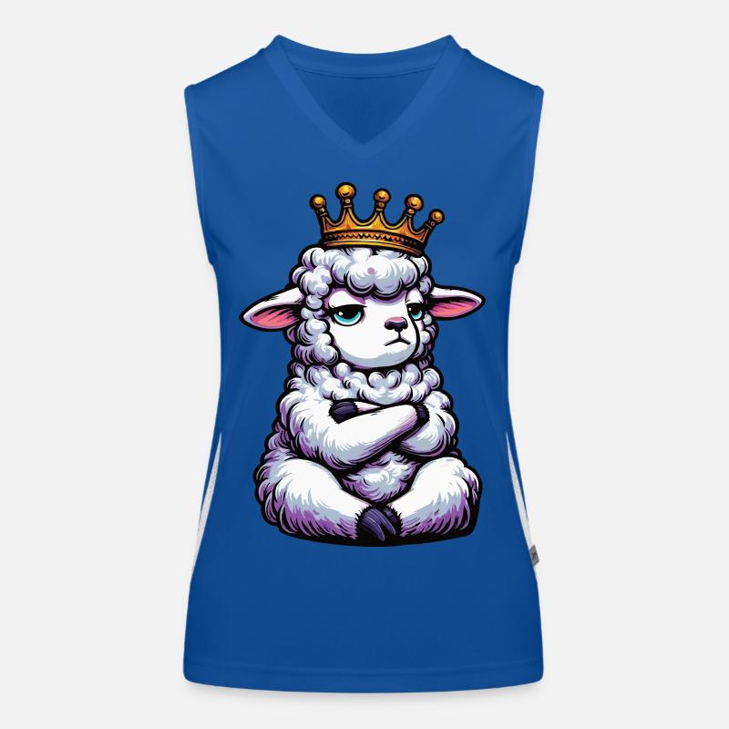 Schaf Schafe Schäfer Schafhalter Schafbock Funktionelles Kontrast-Tank Top für Frauen