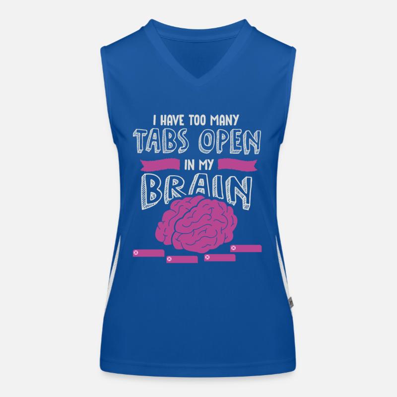 adhd, adhd Brain tabs open, Achtung, Funktionelles Kontrast-Tank Top für Frauen