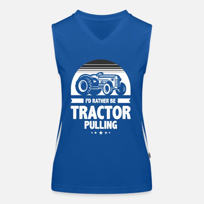 tractor pulling, tractor pulling tractors, Women's Functional Contrast Tank Top