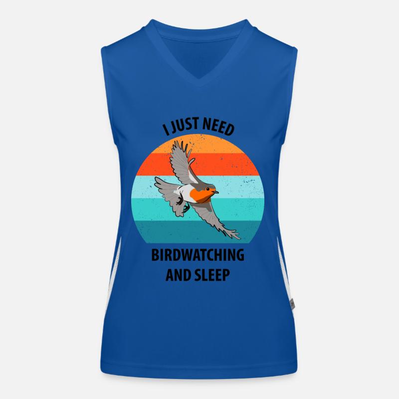 Bird Watching Bird Watching Birding Bird Women's Functional Contrast Tank Top