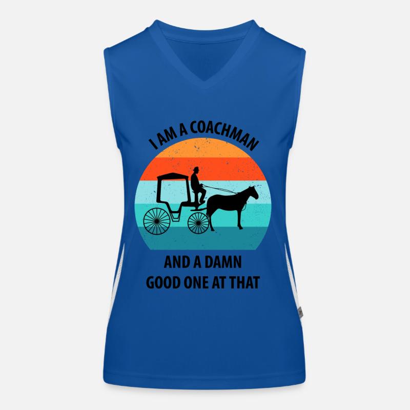 Calèche de cocher Calèche tirée par des chevaux Calèche Débardeur respirant contrasté Femme