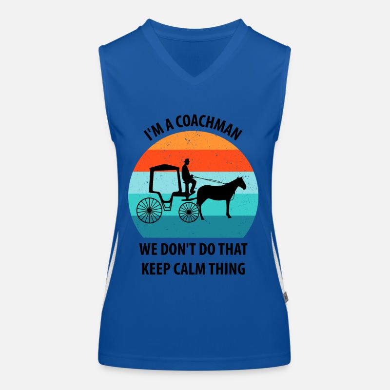 Calèche de cocher Calèche tirée par des chevaux Calèche Débardeur respirant contrasté Femme