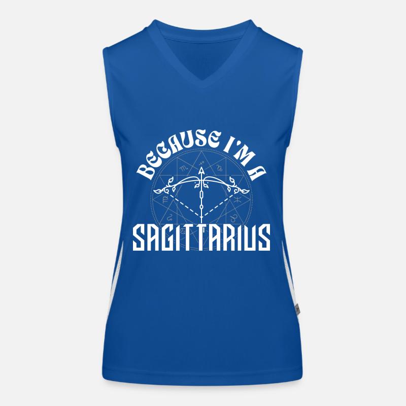 Weil ich ein Schütze bin - Sternzeichen Funktionelles Kontrast-Tank Top für Frauen