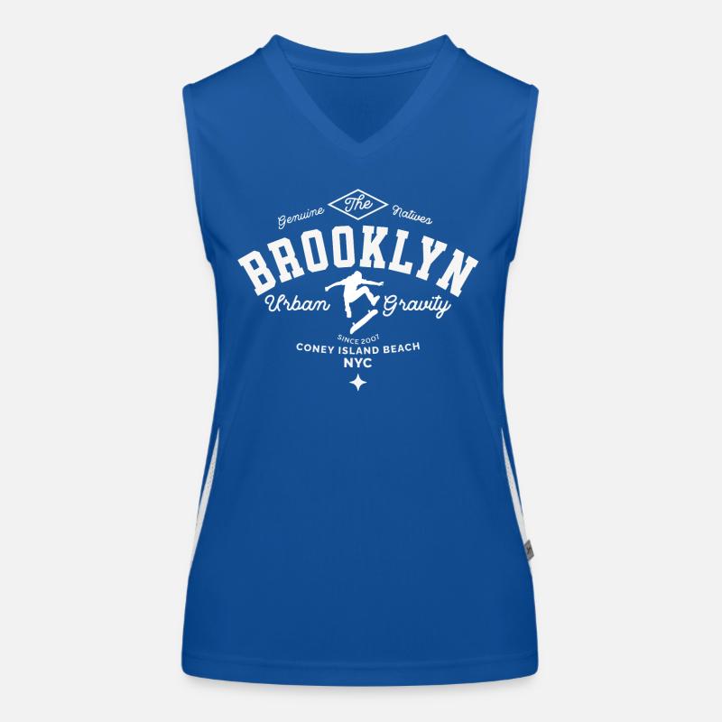 Brooklyn Urban Gravity skateboarding Women's Functional Contrast Tank Top