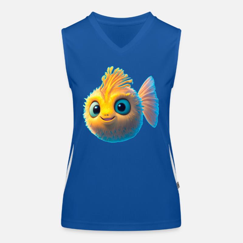 mignon bébé poisson-globe Débardeur respirant contrasté Femme
