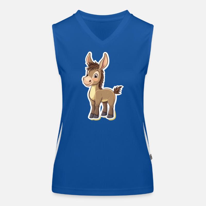 Esel Funktionelles Kontrast-Tank Top für Frauen