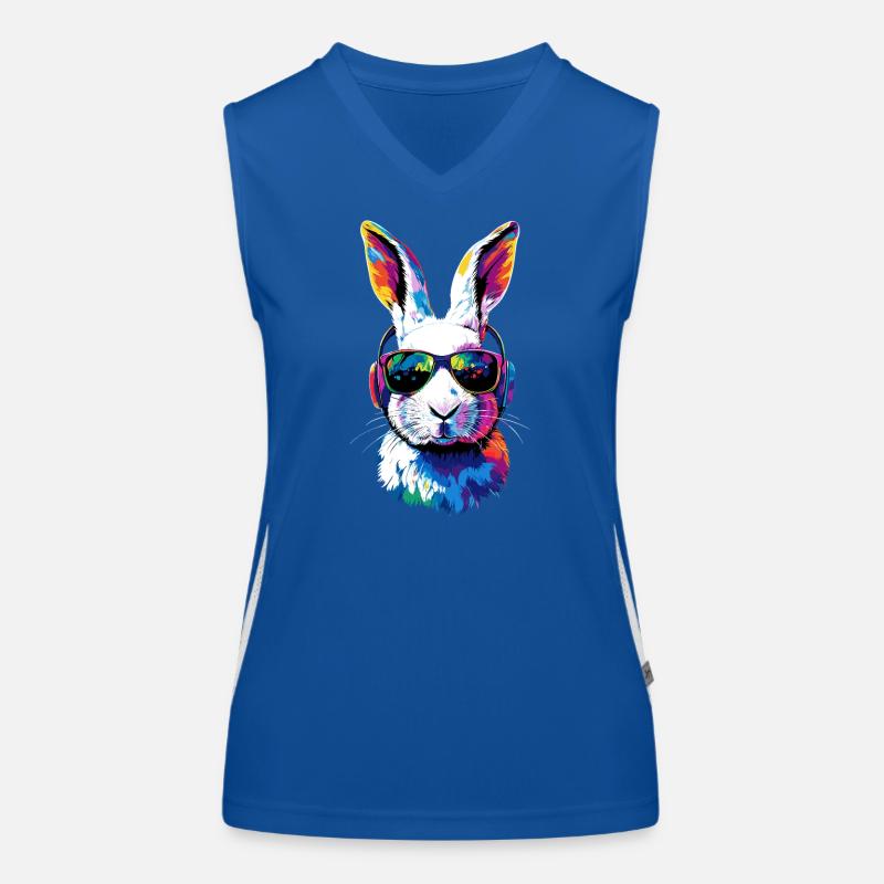 Mountain Rabbit Arctic Hare Albino Rabbit White Rabbit Women's Functional Contrast Tank Top