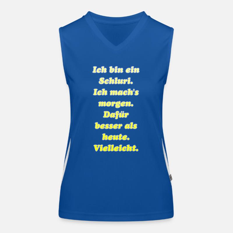 Mach das, was dich glücklicht macht. Funktionelles Kontrast-Tank Top für Frauen