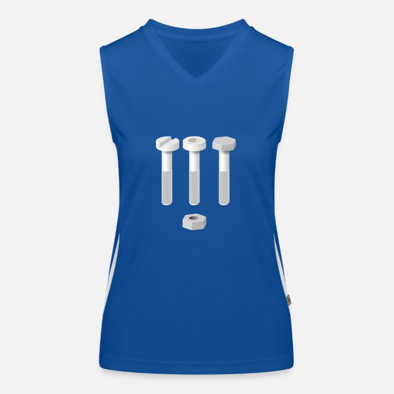 Screws and nuts Women's Functional Contrast Tank Top