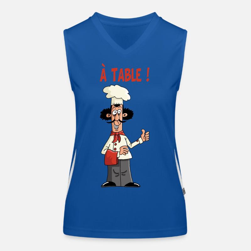 à table Débardeur respirant contrasté Femme