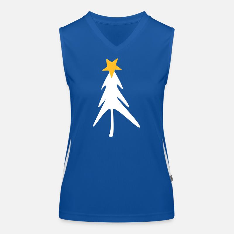Sapin Étoile Noël Noël skandi Débardeur respirant contrasté Femme