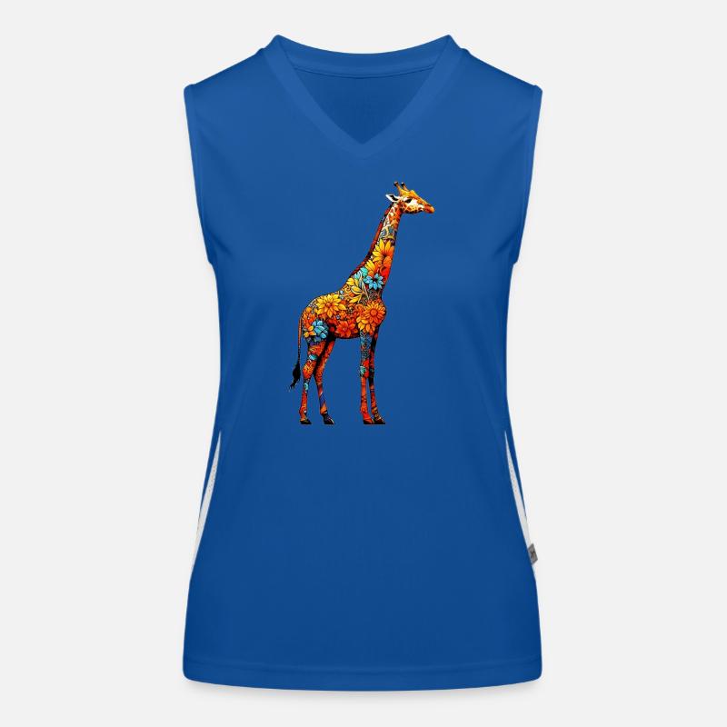 Girafe Débardeur respirant contrasté Femme