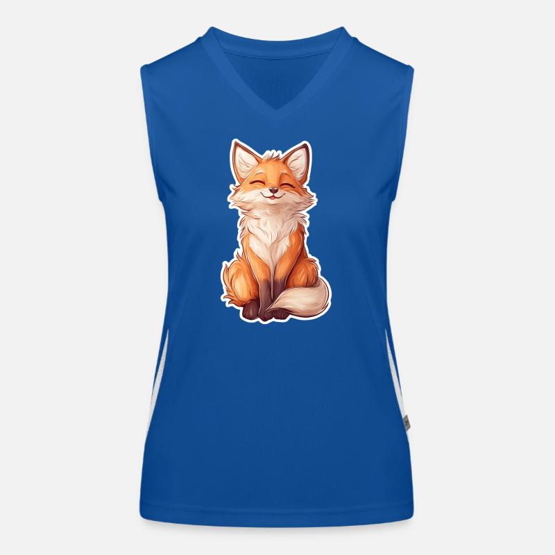 Fuchs Funktionelles Kontrast-Tank Top für Frauen