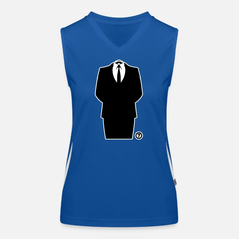 Anon Suit – Anonymous Hacker Collective Statement Women's Functional Contrast Tank Top
