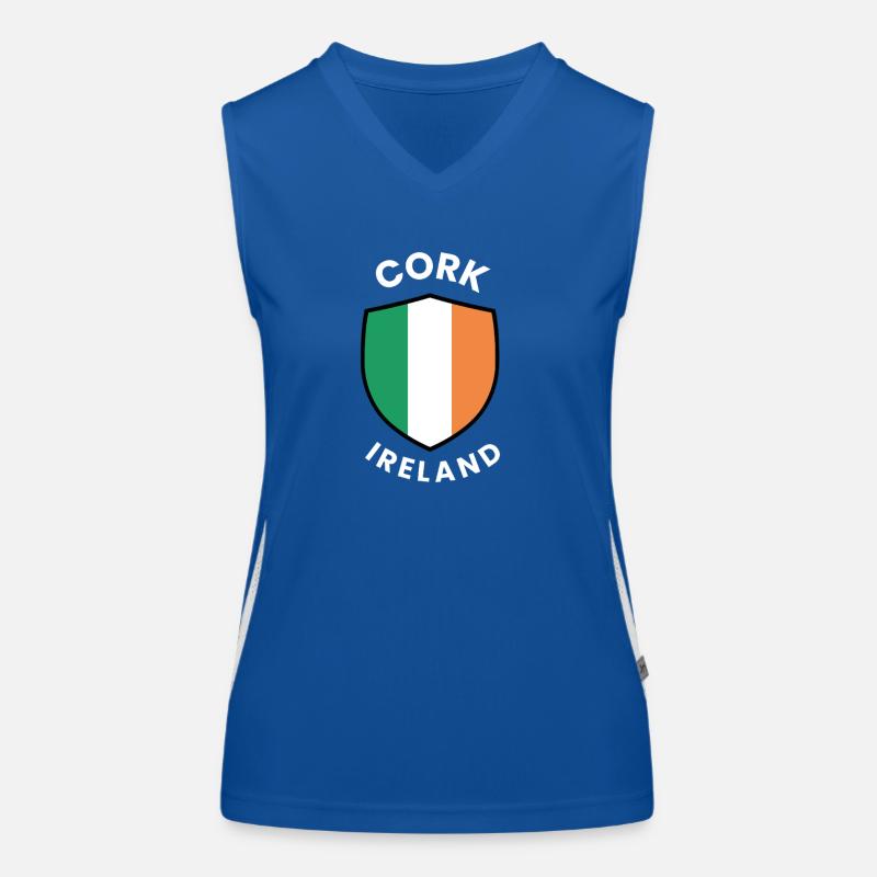 Cork Ireland Shield Crest Women's Functional Contrast Tank Top