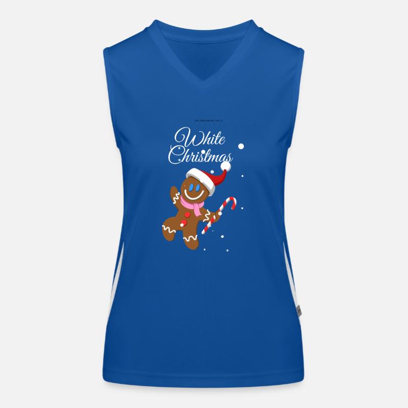 Lebkuchen Funktionelles Kontrast-Tank Top für Frauen