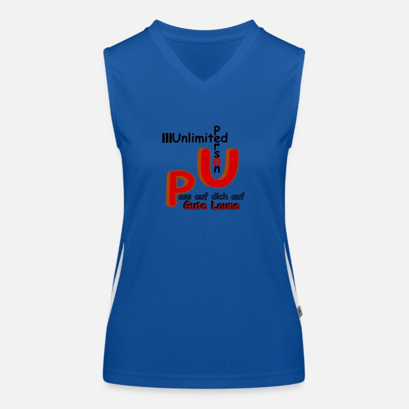 Pass auf dich auf Gute Laune Funktionelles Kontrast-Tank Top für Frauen