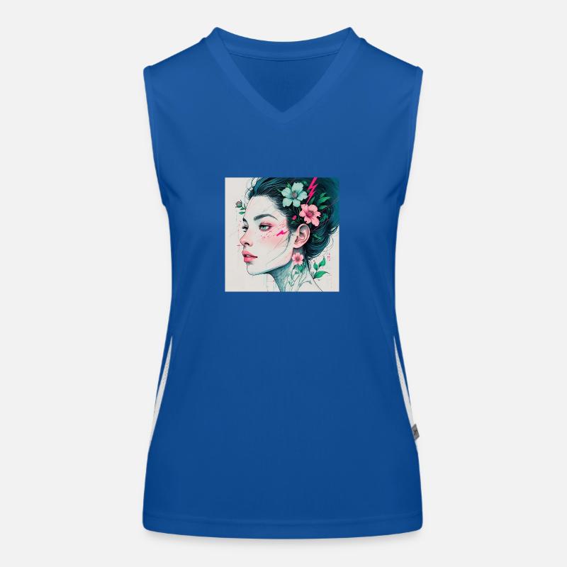 Kunst Funktionelles Kontrast-Tank Top für Frauen