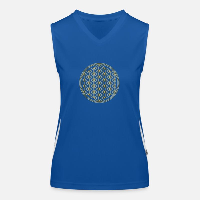 Lebensblume-uni2 Funktionelles Kontrast-Tank Top für Frauen