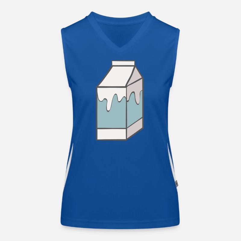 Milch Funktionelles Kontrast-Tank Top für Frauen