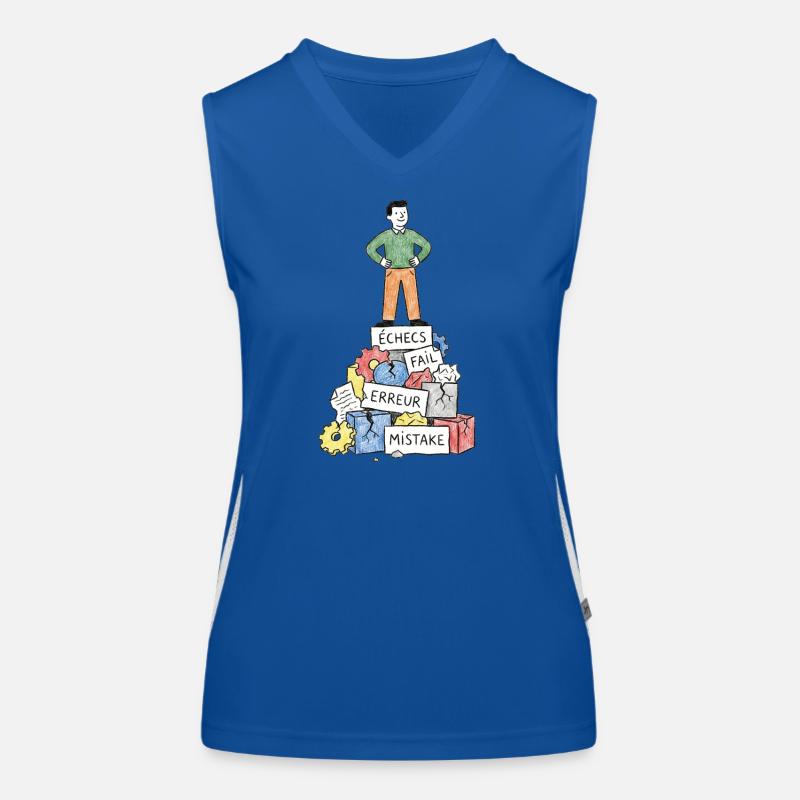 Mann bei Fehlerblocks Funktionelles Kontrast-Tank Top für Frauen