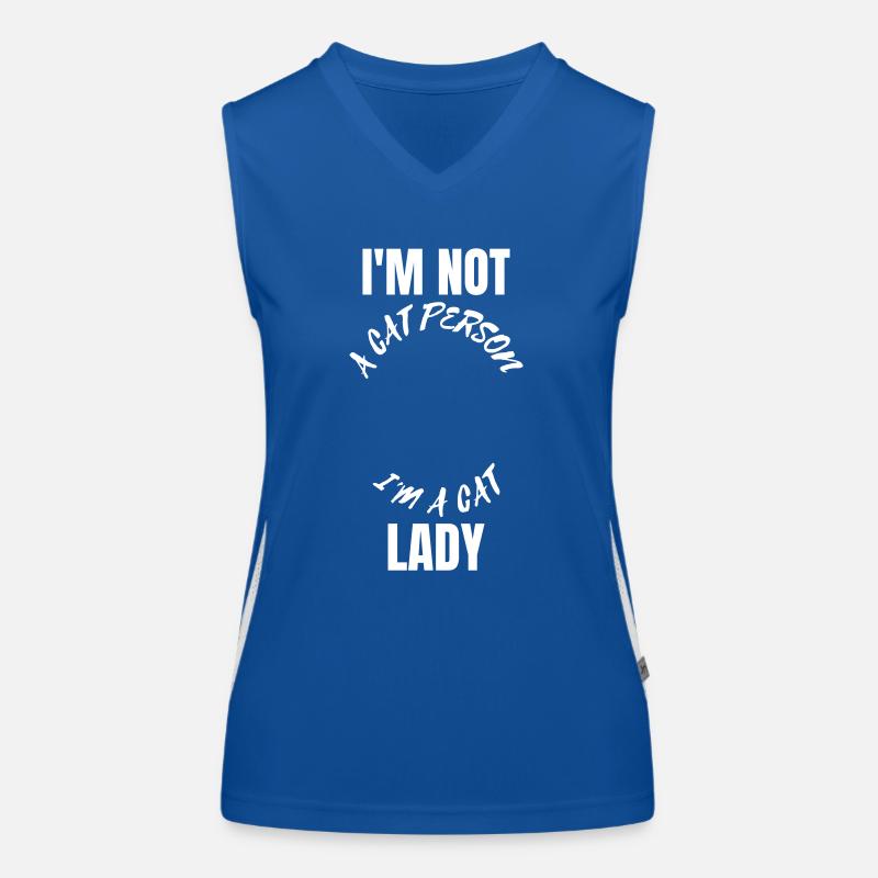 Cat Cats Crazy Cat Lady Human Vector Women's Functional Contrast Tank Top