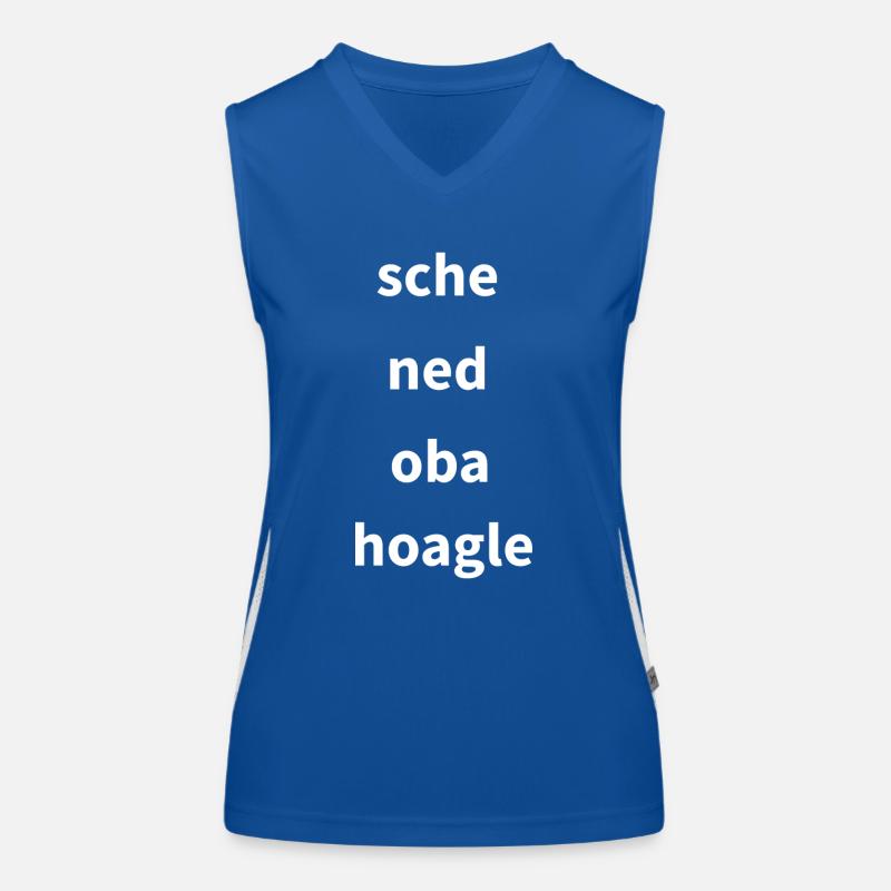 bayerisch selbstbewußt Funktionelles Kontrast-Tank Top für Frauen