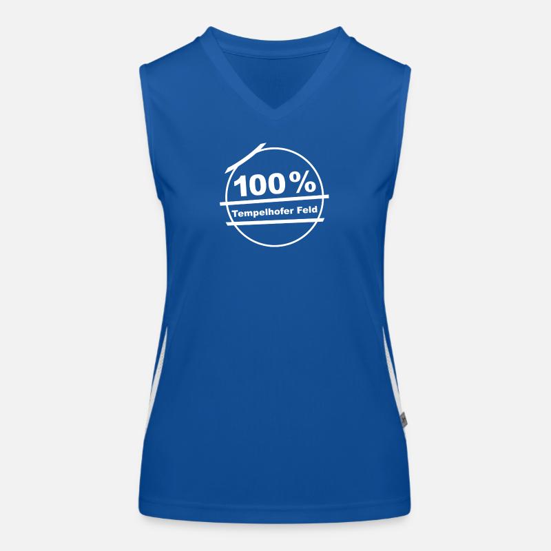 100 % Tempelhofer Feld Funktionelles Kontrast-Tank Top für Frauen