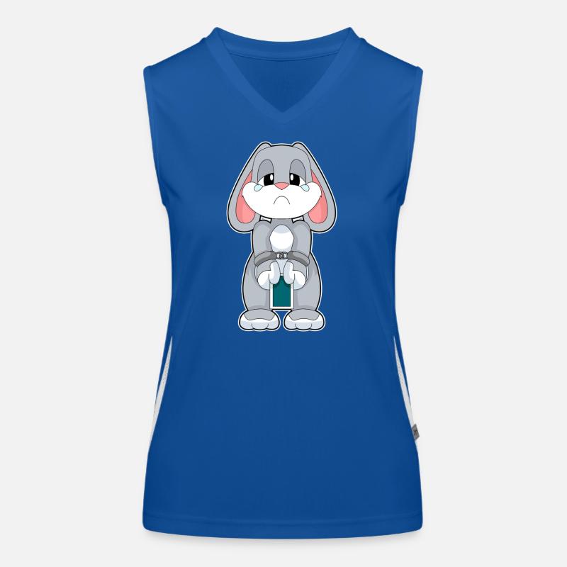 Bunny Poker Poker Card Game Women's Functional Contrast Tank Top