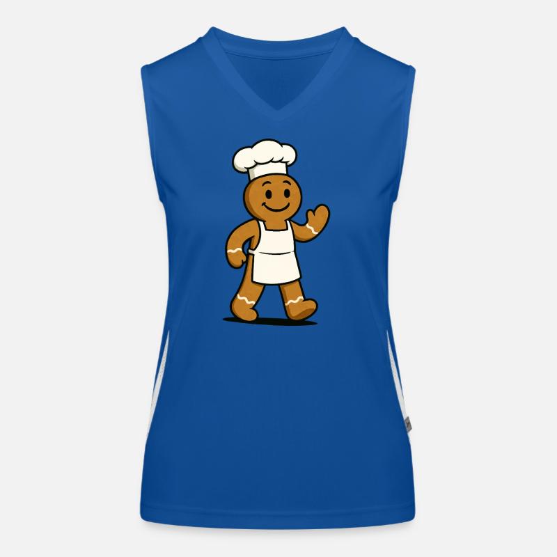 Lebkuchenkoch  Funktionelles Kontrast-Tank Top für Frauen