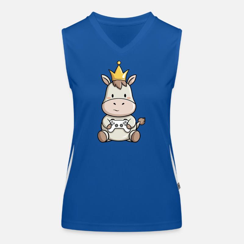 controller esel krone Funktionelles Kontrast-Tank Top für Frauen