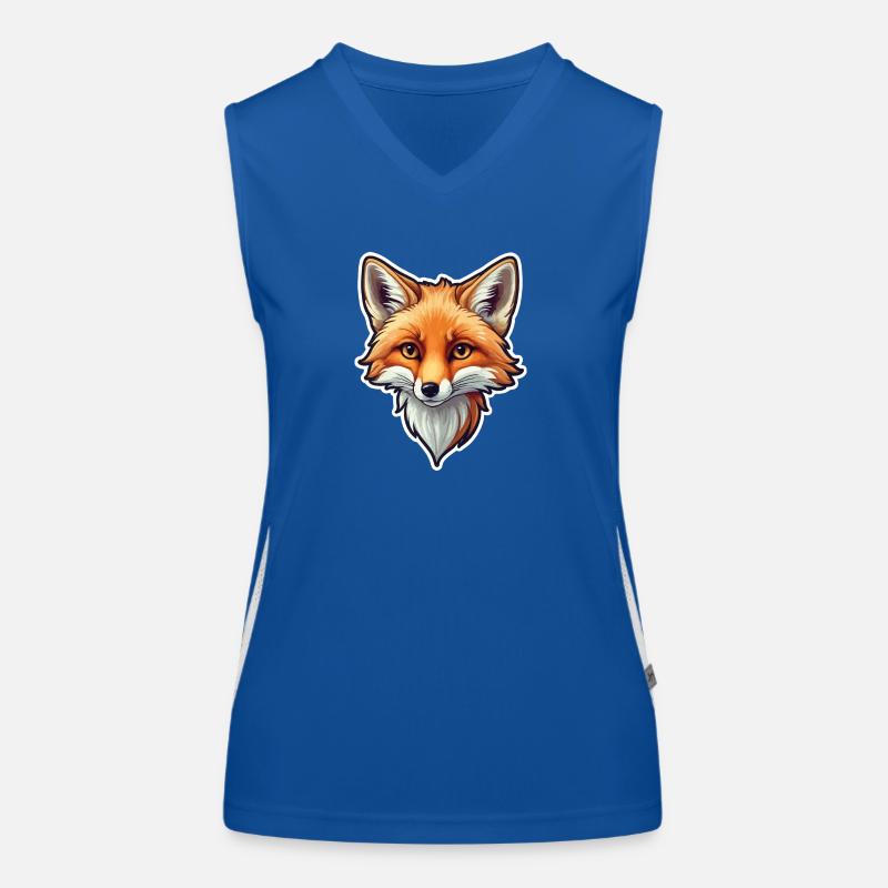 Fox Illustration Women's Functional Contrast Tank Top