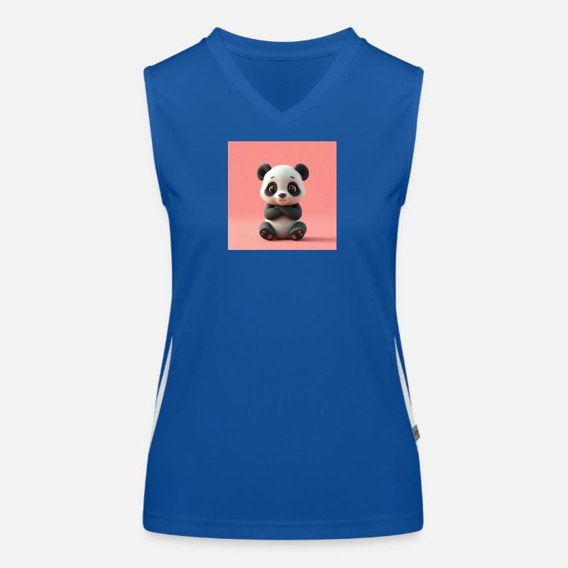 Panda effet cartoon Débardeur respirant contrasté Femme