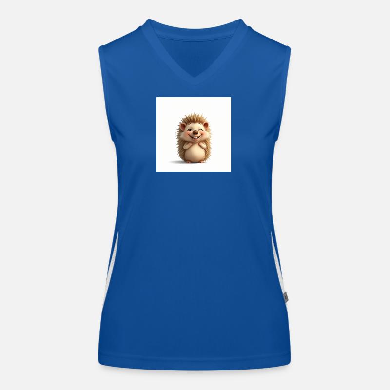 Kuscheliger Igel zu süß Funktionelles Kontrast-Tank Top für Frauen