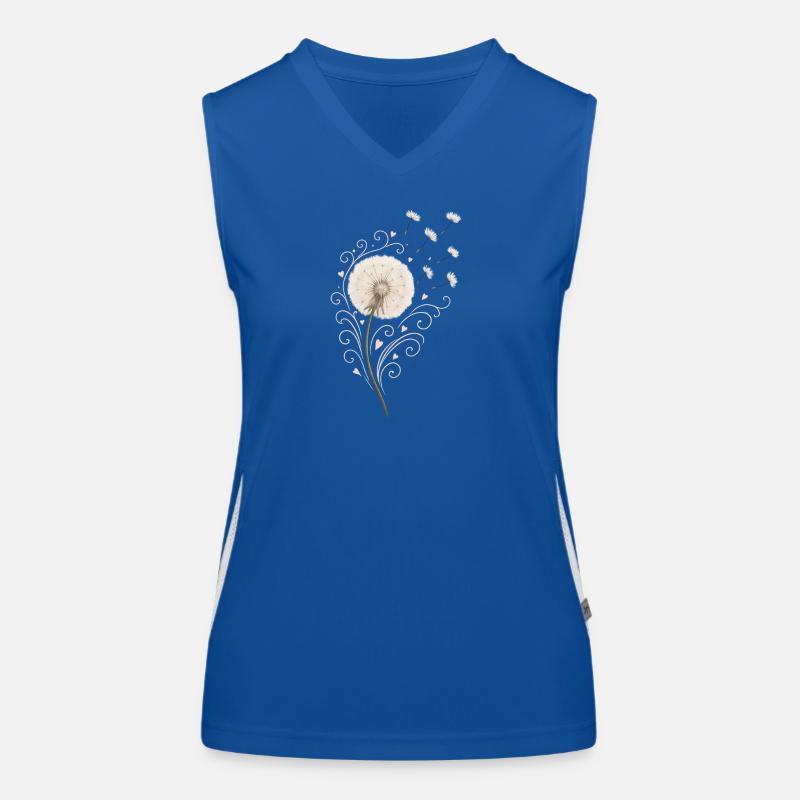 Magische Pusteblume – romantisch & stylisch Funktionelles Kontrast-Tank Top für Frauen