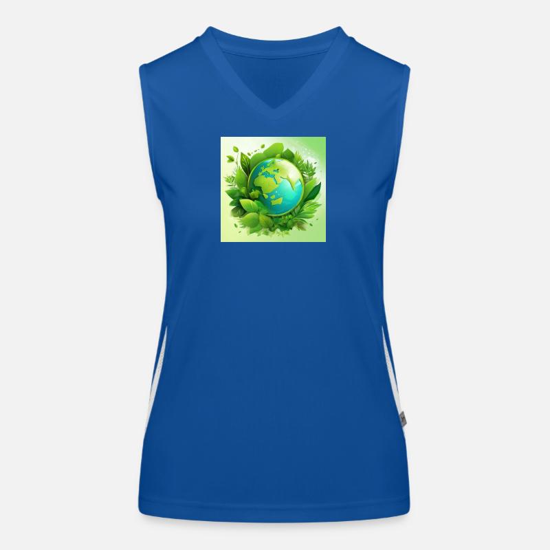 Planète verte Débardeur respirant contrasté Femme