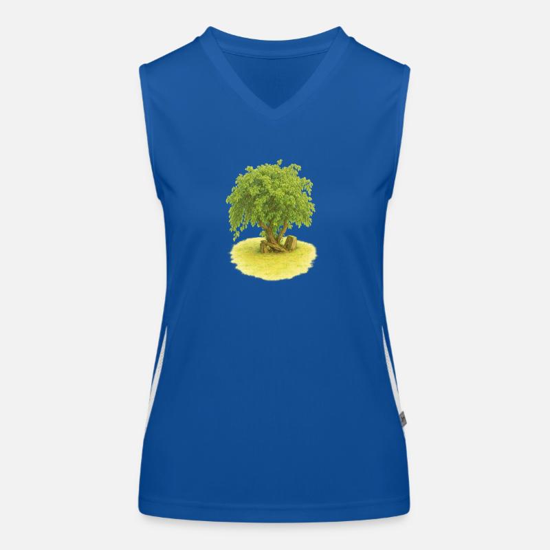 Baum des Lebens Funktionelles Kontrast-Tank Top für Frauen